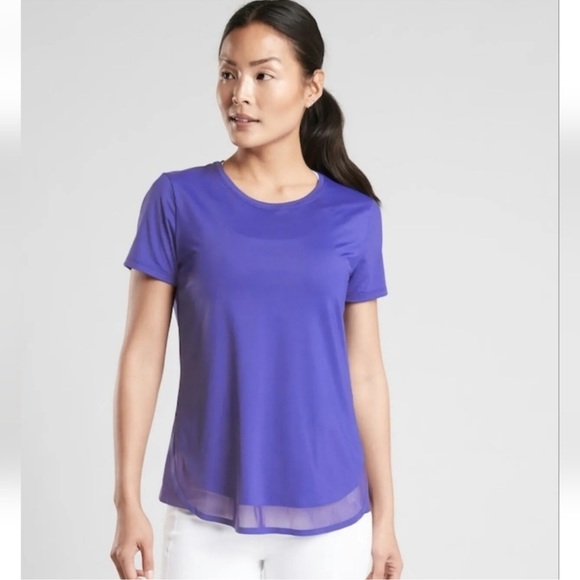 Athleta Tops - Athleta Cadence Tee T shirt Active Wear Top UPF Medium